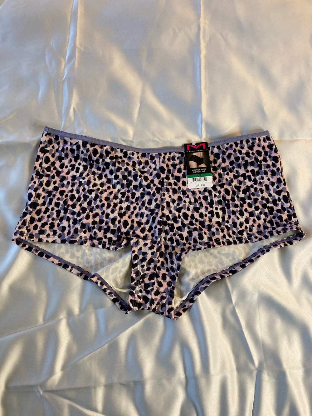 Maidenform Pink and Black Leopard Boyshort Panty